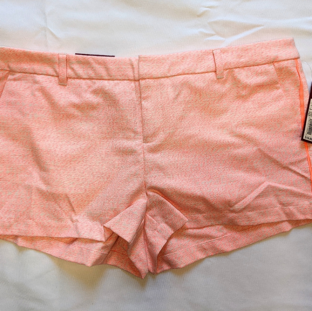 NWT Merona Neon Orange Chino Shorts